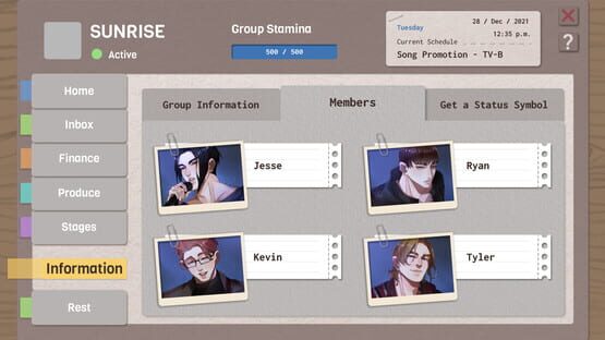 Screenshot K-Pop & Rock Band Manager