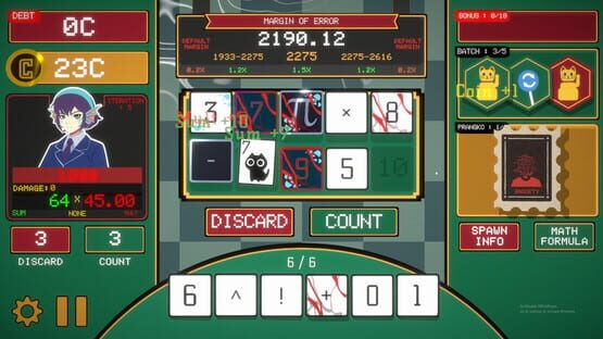 Screenshot Margin of Error