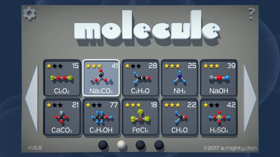 Screenshot Molecule: A Chemical Challenge
