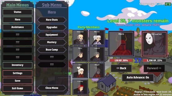 Screenshot Monster Hunting: Incremental Grind Forever