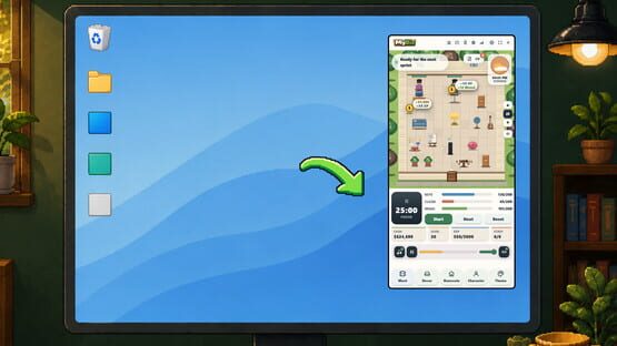 Screenshot MyBiz: Pomodoro Desk Tycoon