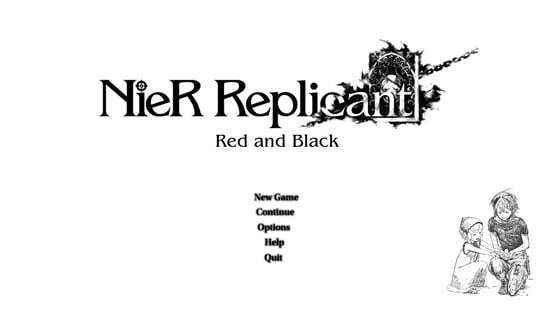 Screenshot NieR Replicant: Red and Black