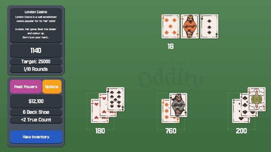 Screenshot Odds at Oddity