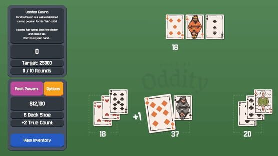 Screenshot Odds at Oddity