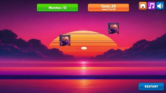 Screenshot OG Memory: Synthwave Boats