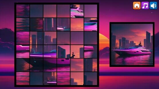 Screenshot OG Puzzlers: Synthwave Boats