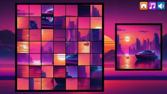 Screenshot OG Puzzlers: Synthwave Boats