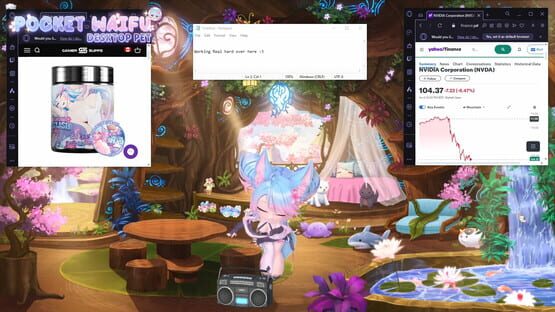 Screenshot Pocket Waifu: Desktop Pet