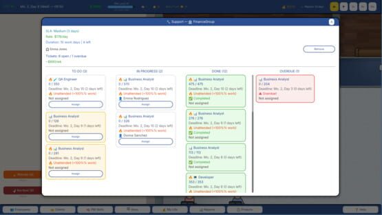 Screenshot Project Manager Sim