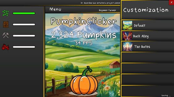 Screenshot Pumpkin Clicker