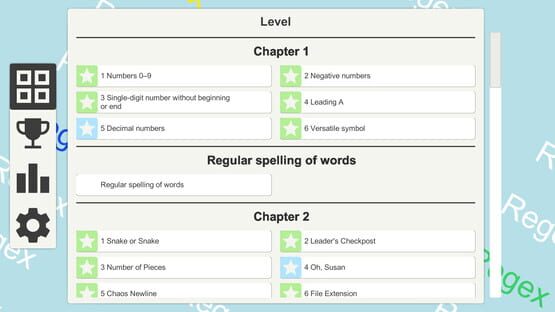 Screenshot Regex Game