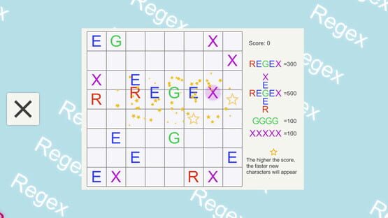 Screenshot Regex Game