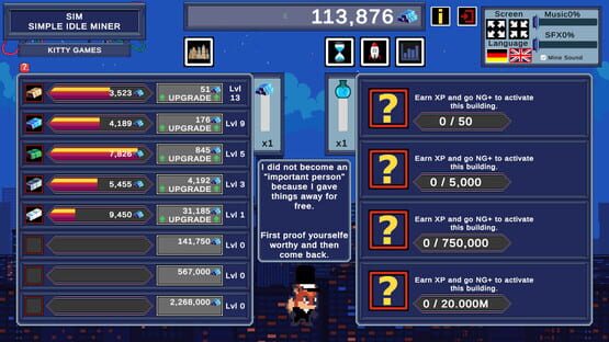 Screenshot SIM: Simple Idle Miner