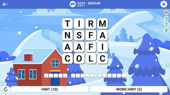 Screenshot Square Word: Hello Winter!