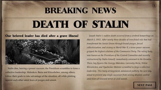 Screenshot State of Affairs