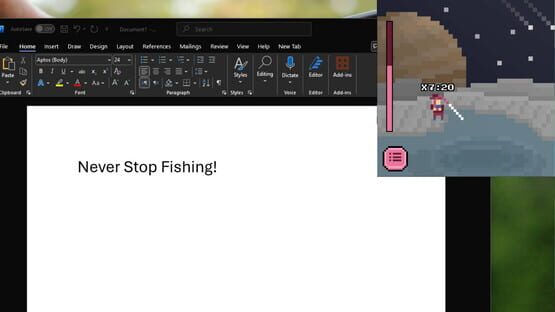 Screenshot Strange Shores: Social Desktop Fishing