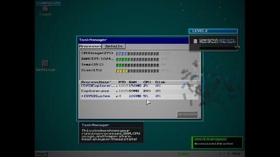 Screenshot System Overload