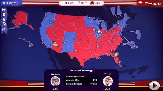 Screenshot The Political Machine 2020