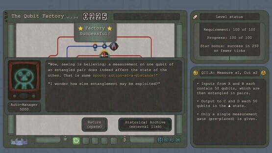 Screenshot The Qubit Factory