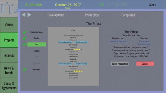 Screenshot Tinseltown Tycoon