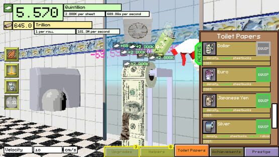 Screenshot Toilet Paper Idle