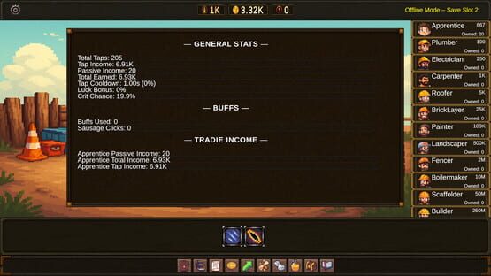 Screenshot Tradie Tapper