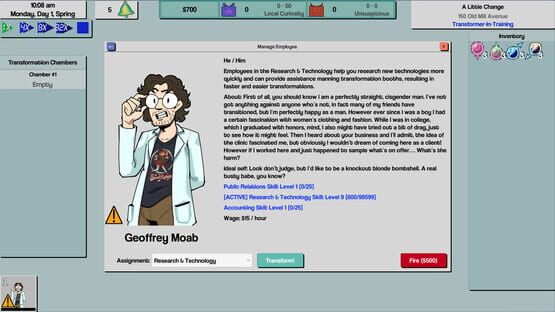 Screenshot Transformation Tycoon