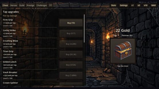 Screenshot Treasure Clicker