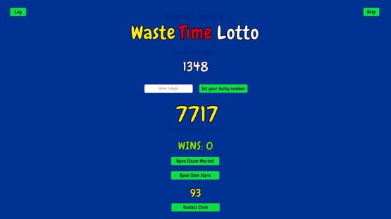 Screenshot Waste Time Lotto