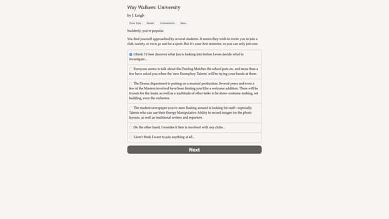 Screenshot Way Walkers: University