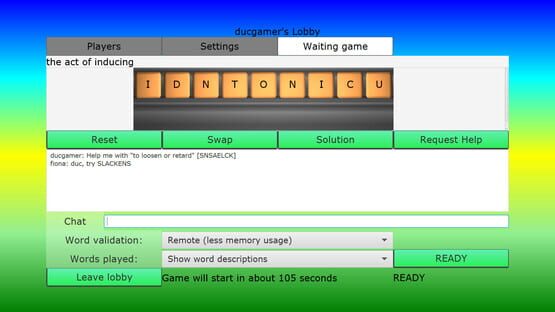 Screenshot Word Attack