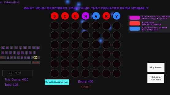 Screenshot Word Charades