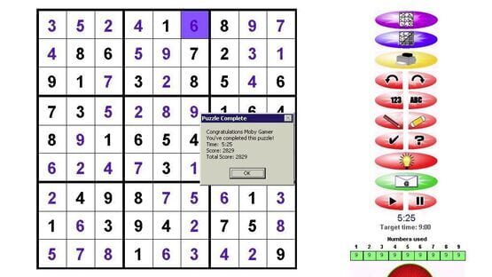 Screenshot 25,000 Sudoku Puzzles