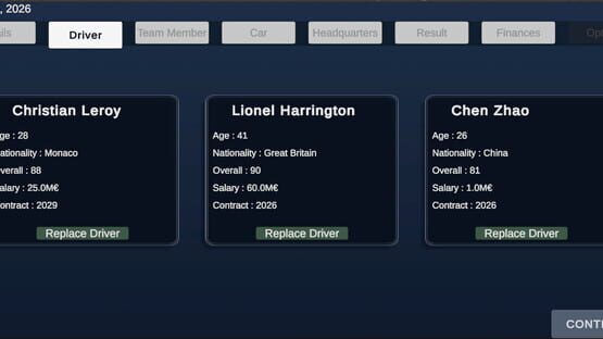 Screenshot Racing Manager
