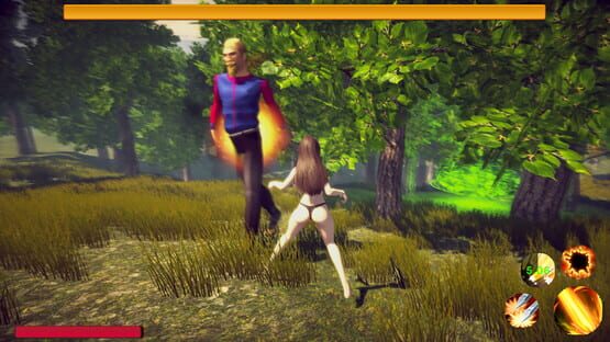 Screenshot Cute girl with uncle's leisure time