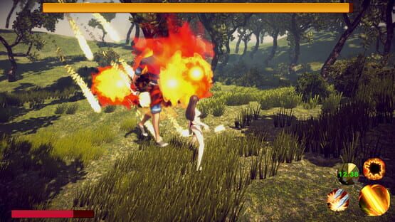 Screenshot Cute girl with uncle's leisure time
