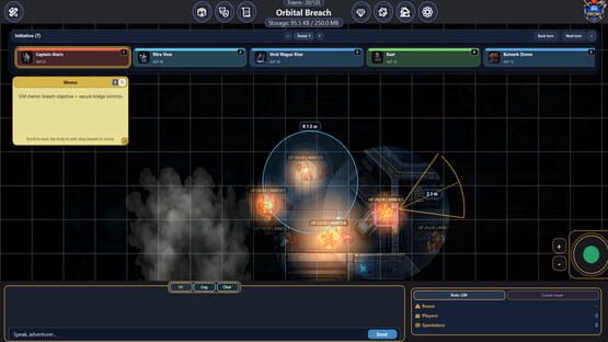 Screenshot RP2D Virtual Tabletop