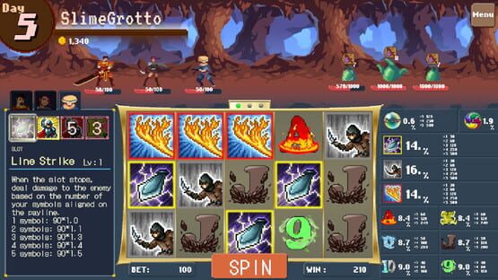 Screenshot Slot Heroes: Reels of Fate