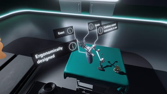 Screenshot Aesculap OrthoPilot Elite VR Palpation