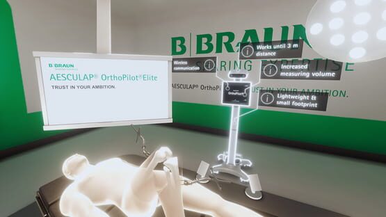 Screenshot Aesculap OrthoPilot Elite VR Palpation