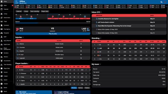 Screenshot Baseball Legacy Manager 25