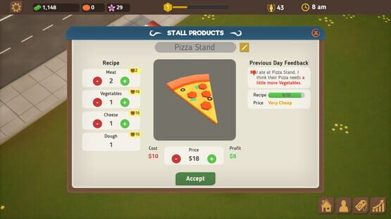 Screenshot Food Park Manager