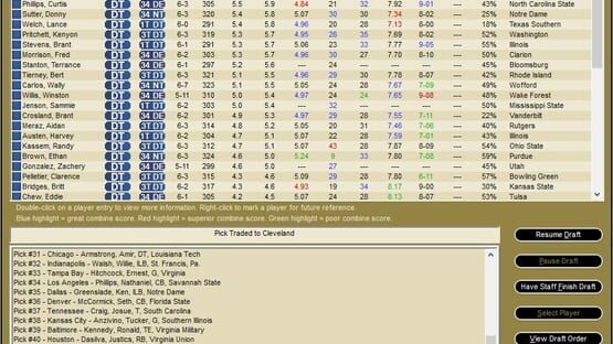 Screenshot Front Office Football Eight