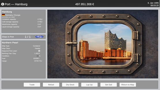 Screenshot Ocean Cargo Manager