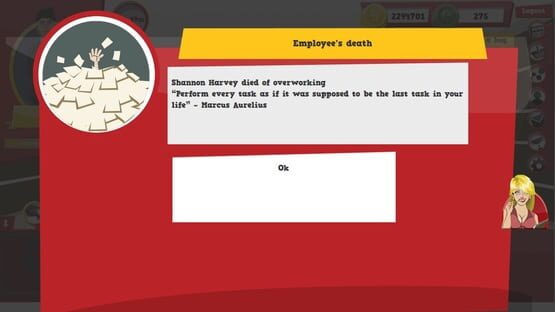 Screenshot Office Suicide Saga