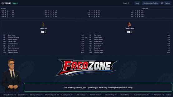 Screenshot ReDraft: The Fantasy Football Simulator