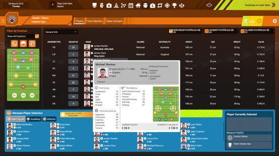 Screenshot Rugby League Team Manager 3