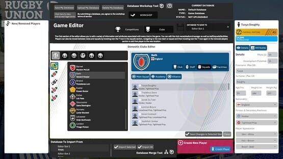 Screenshot Rugby Union Team Manager 4