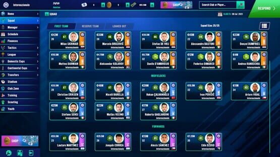 Screenshot Soccer Manager 2022