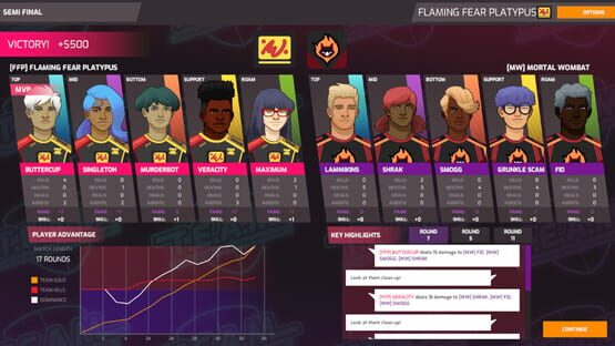 Screenshot Total Esports Action Manager